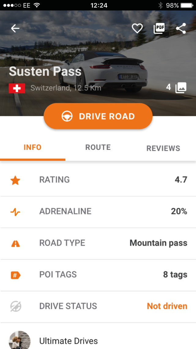 Review the details of each road